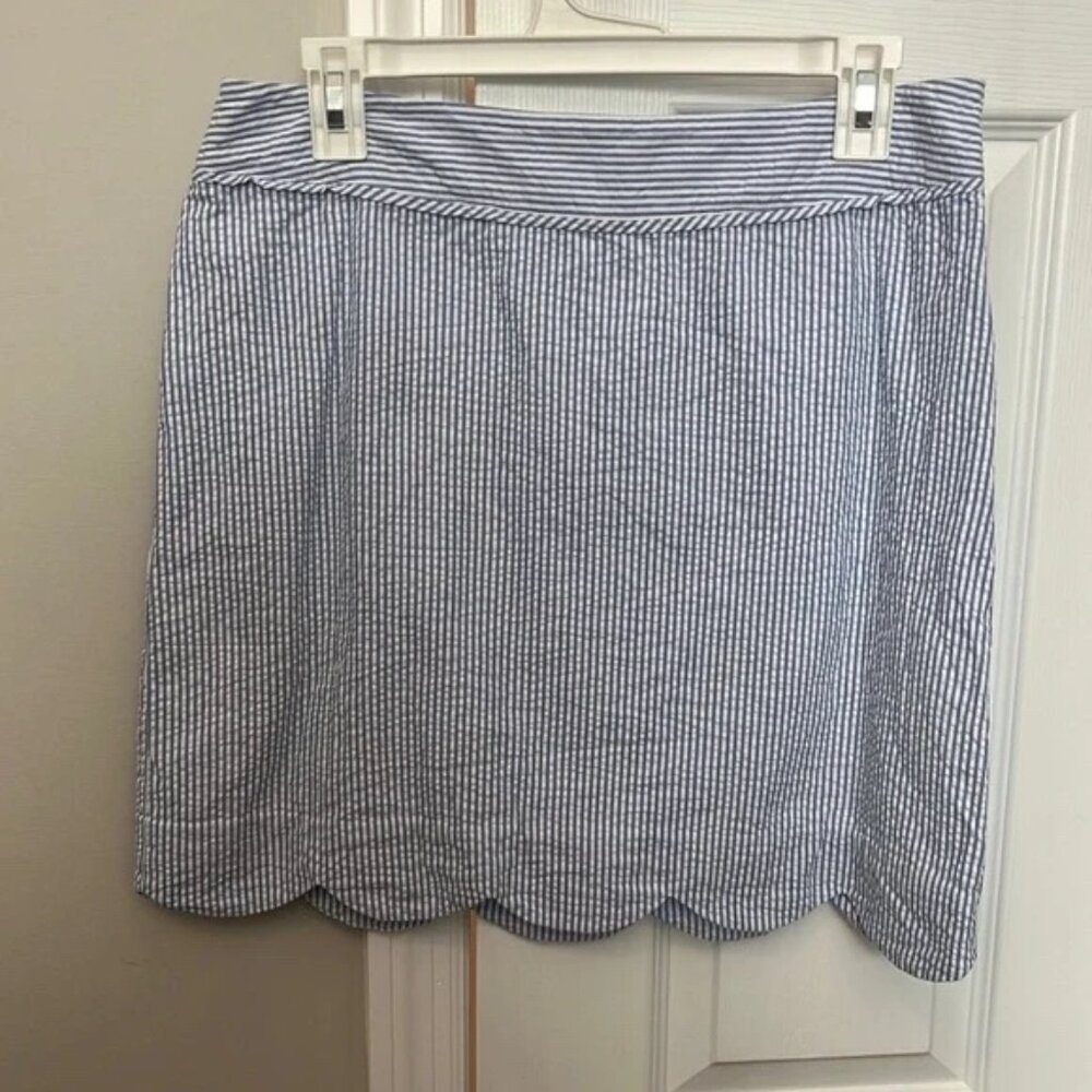 Vineyard Vines Seersucker Scalloped Skirt Vineyard Vines